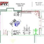 A Fitness Room Design in 2D