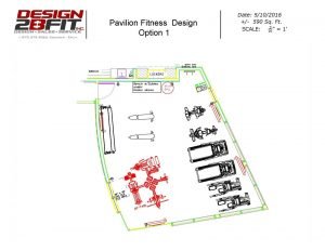 A 2D Design concept for a Pavilion Fitness center